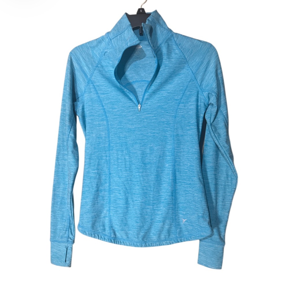 Old Navy Vibrant Blue Long Sleeve Women's Top 1/4 Quarter Zip - Size XS